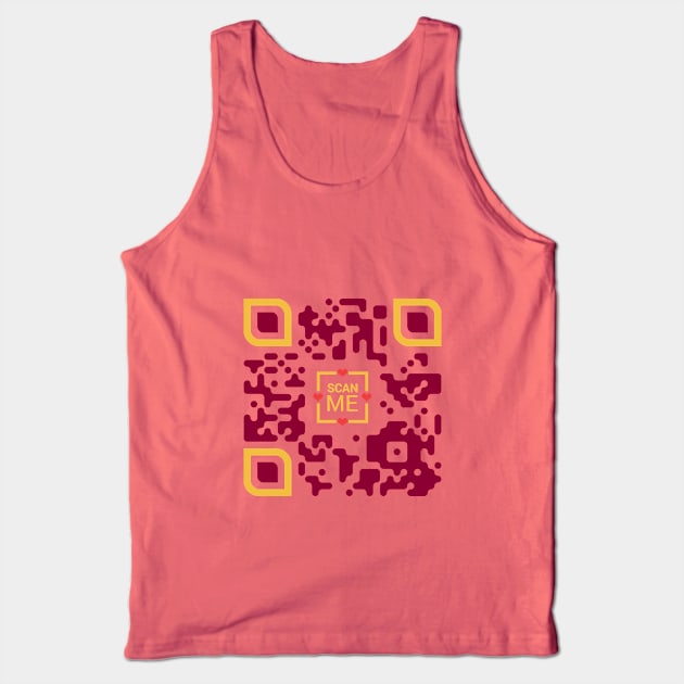 QR-code love Tank Top by waelf